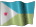 Small animated Djiboutian flag clip art for a white background